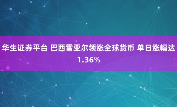 华生证券平台 巴西雷亚尔领涨全球货币 单日涨幅达1.36%